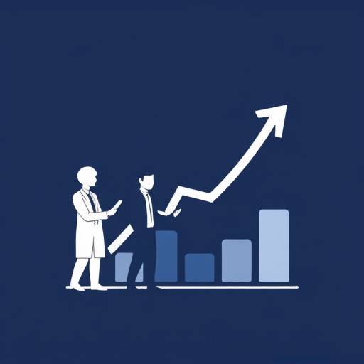 Icona che rappresenta la consulenza aziendale, con un grafico in crescita e persone che collaborano.