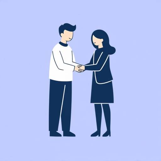 Icona stilizzata di due persone che collaborano, simbolo di lavoro di squadra e sinergia