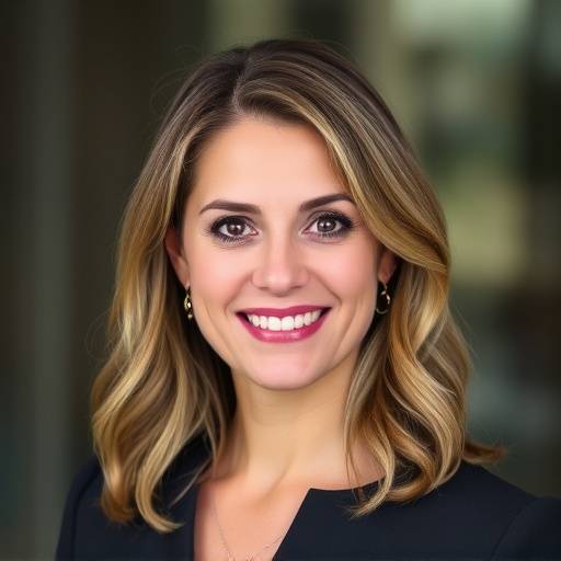 Ritratto di Chiara Colombo, responsabile delle risorse umane di Innovazione e Guida, con un sorriso gentile e disponibile