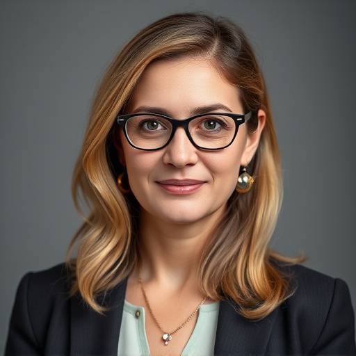 Ritratto di Giulia Bianchi, senior consultant di Innovazione e Guida, con espressione seria e competente